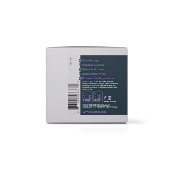 FOLIGAIN Esfoliante e Massajador Terapêutico para Couro Cabeludo em Roxo