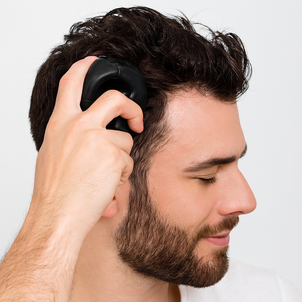 FOLIGAIN Esfoliante e Massajador para Couro Cabeludo em Preto