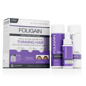 FOLIGAIN Triple Action Hair Care System For Women 3 Piece Trial Set - FOLIGAIN EU