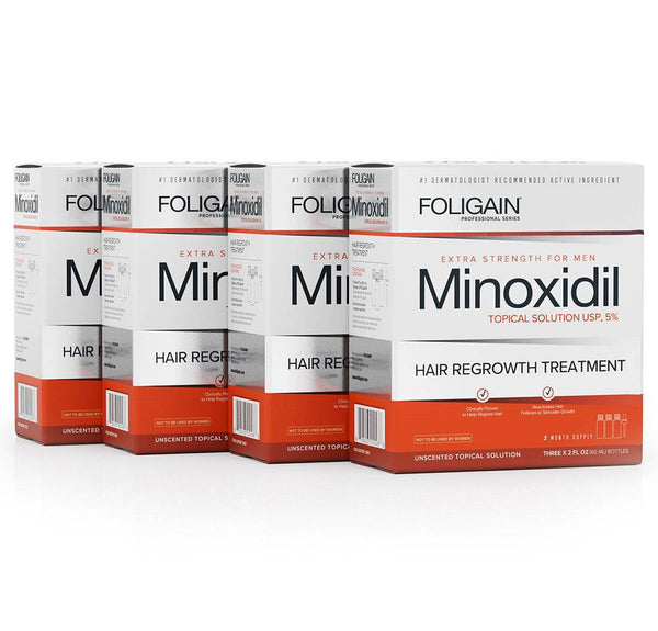 FOLIGAIN Minoxidil 5% Hair Regrowth Treatment For Men 12 Month Supply - FOLIGAIN EU